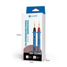 [ISS024BGD] Puntas Finas Gold Multimetro SS-024B Acero Inoxidable Chapadas en Oro