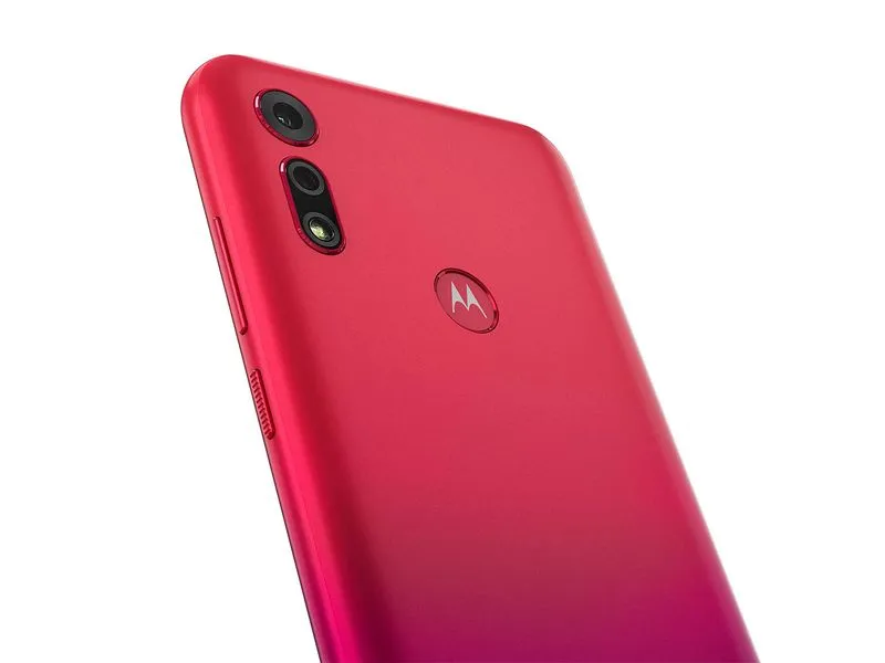 [TE6S3] Tapa Moto E6S Rojo
