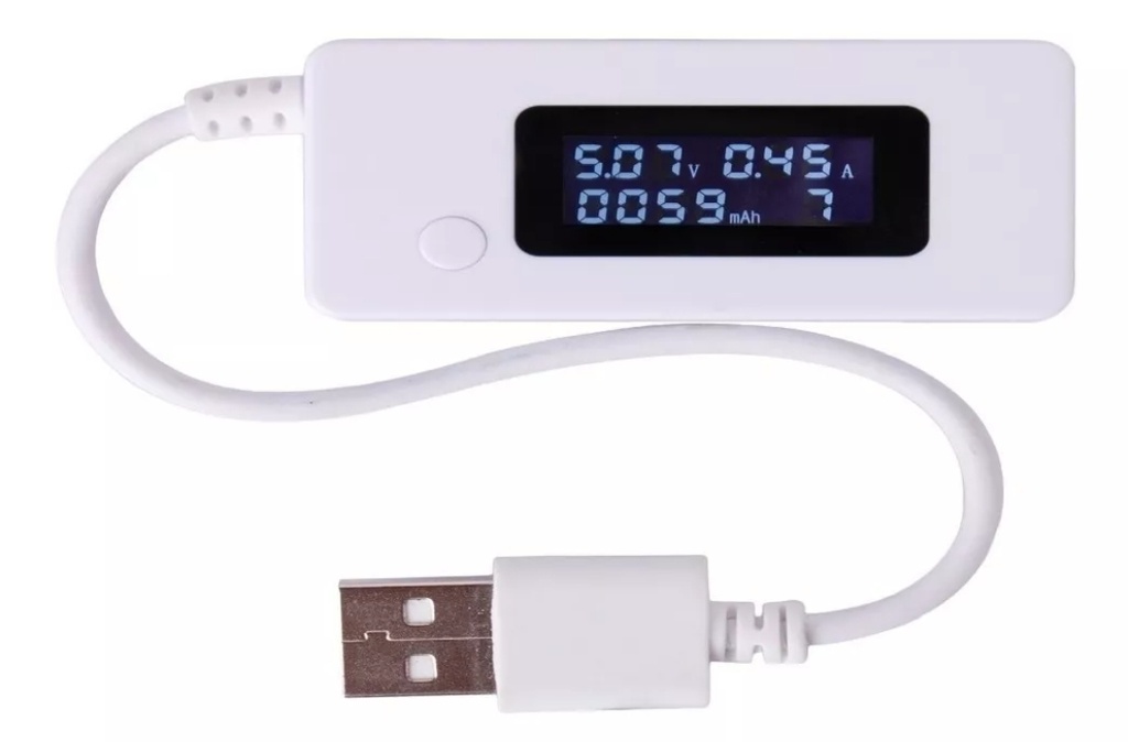 Tester USB Hub Voltimetro Amperimetro 4 Dígitos KCX-017