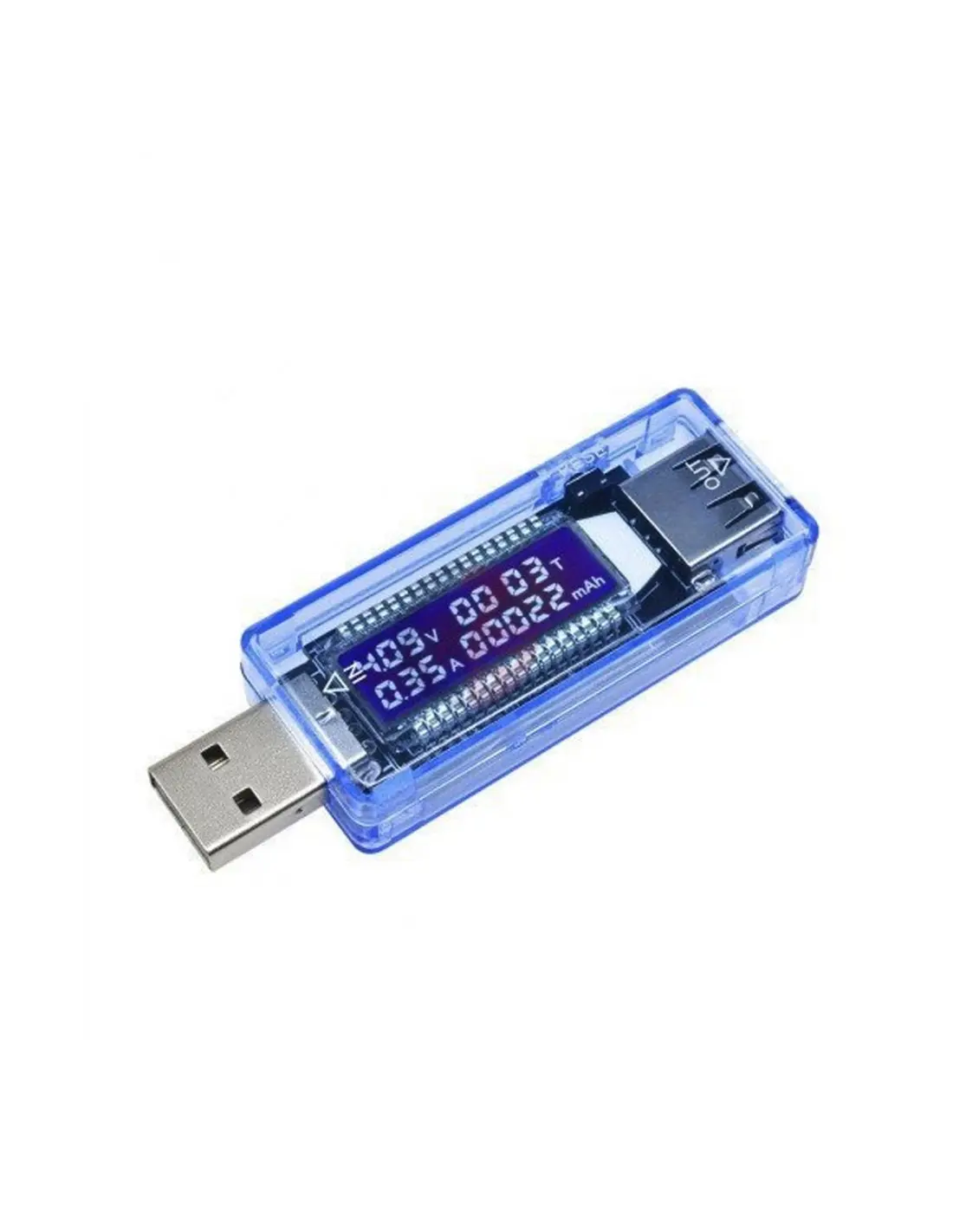 Tester USB Hub Voltimetro Amperimetro Ec100079