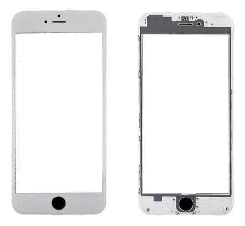 Vidrio Glass + Oca + Marco iPhone 6S Plus Blanco