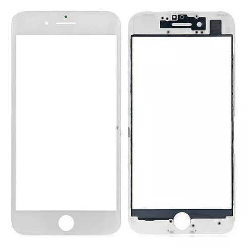 Vidrio Glass + Oca + Marco iPhone 7G Blanco