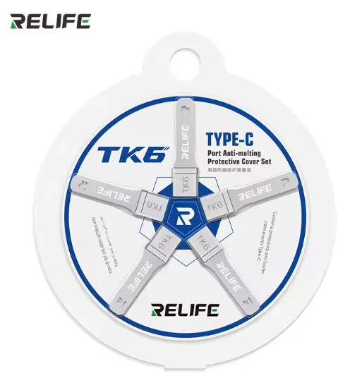 RELIFE TK6 TYPE-C Juego de protección anti-fusión para puerto de carga