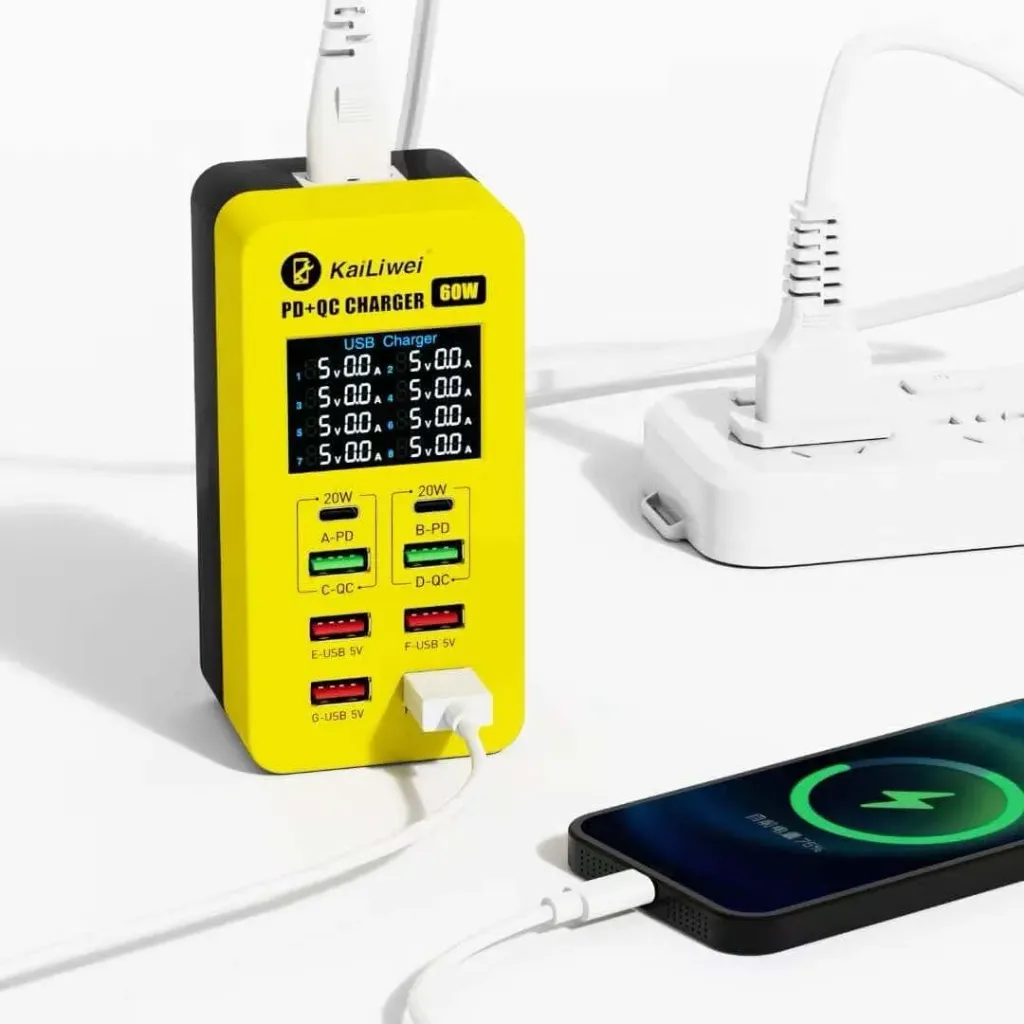 [KLW-A8T] Cargador Multipuerto KaiLiwei quick charguer usb KLW-A8T