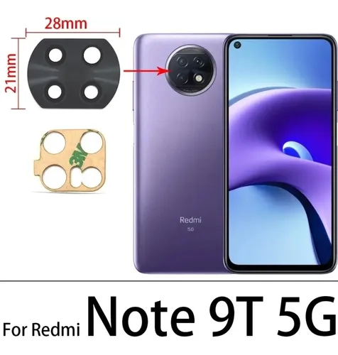 Vidrio Cámara Xiaomi Note 9T