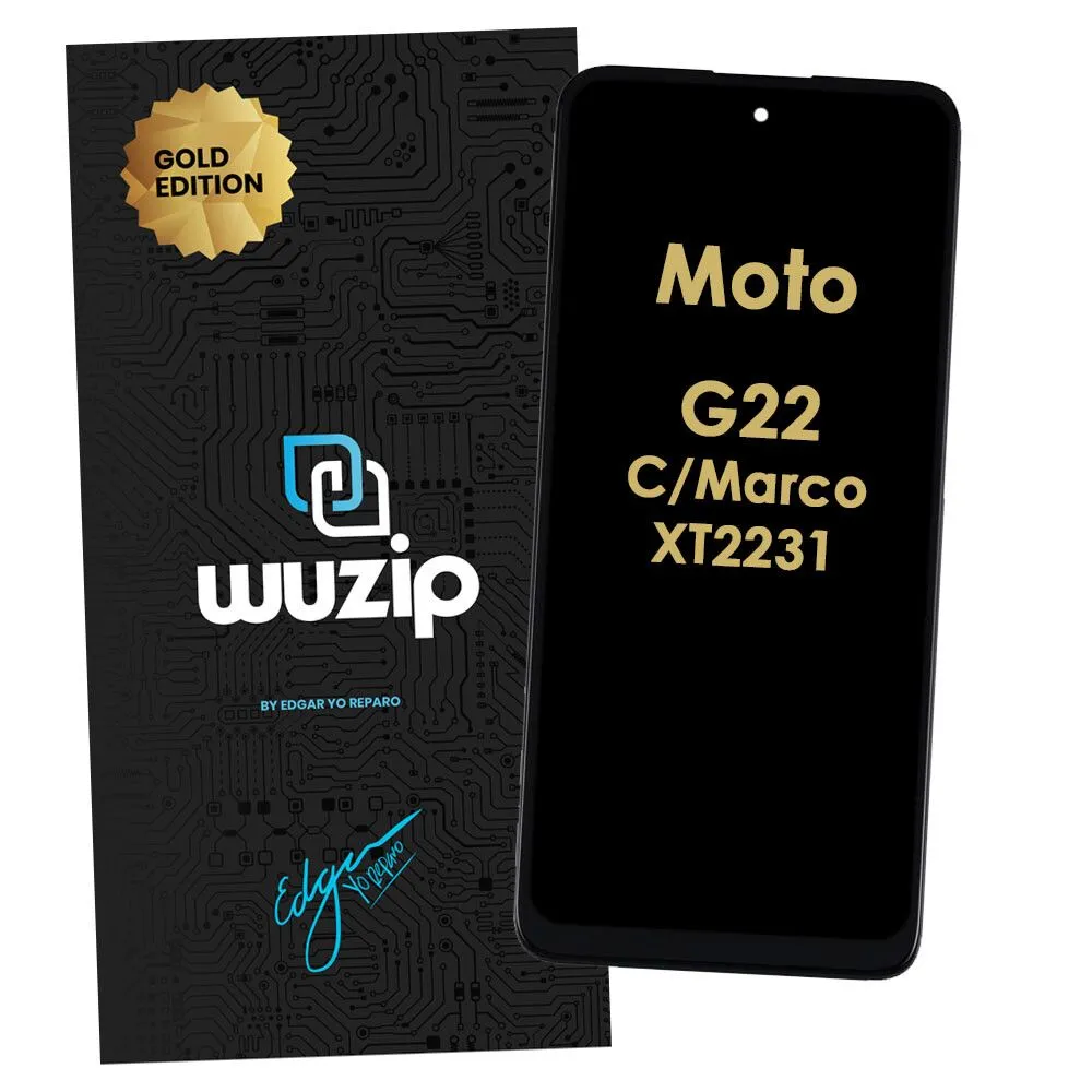 [MG22GD] Módulo Motorola Moto G22 Con Marco - Wuzip Gold Edition