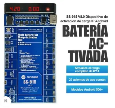 Activador de Baterias Sunshine SS-915 V8 android-iphone