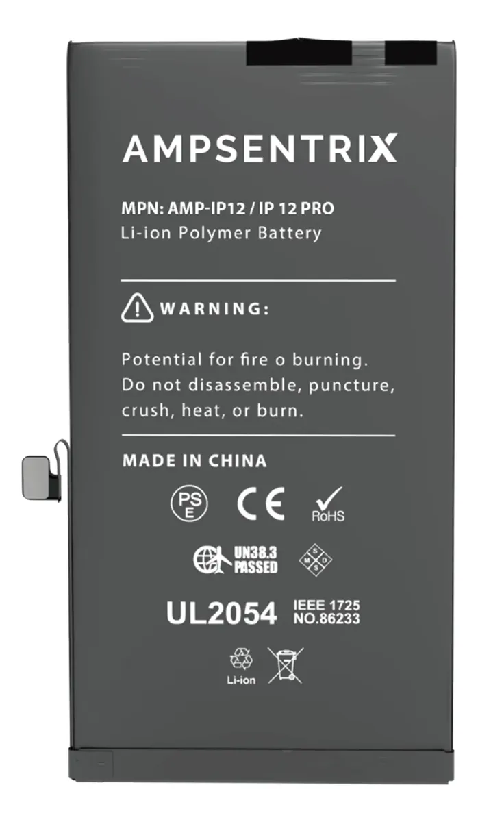 [BIP12PAM] Batería Apple iPhone 12 - 12PRO 12 Pro Con Flex Ampsentrix