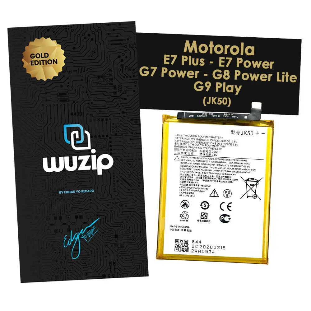 Batería Motorola Moto E7 Plus / E7 Power / G7 Power / G8 Power Lite / G9 Play G20 G30 - Gold Edition JK50
