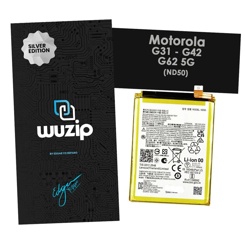 [BG42SV5G] Batería Motorola Moto G42 / G62 5G ND50 - Silver Edition