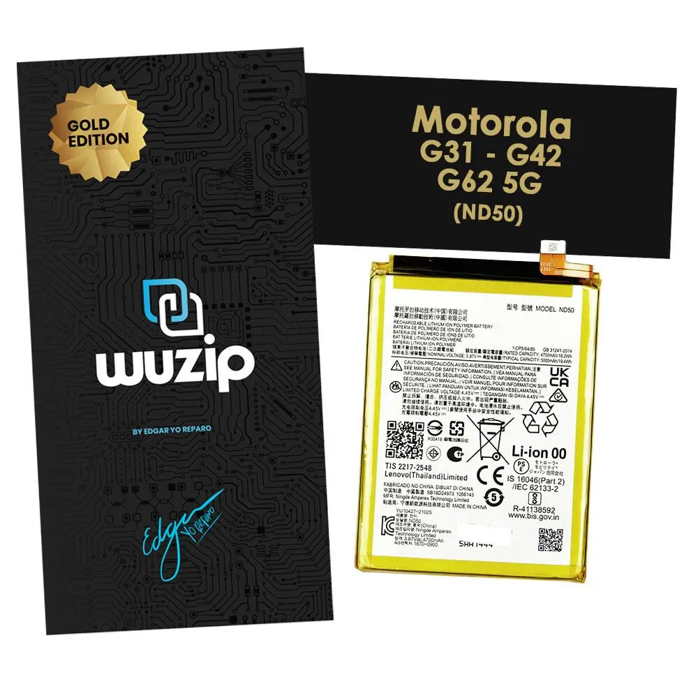Batería Motorola Moto G42 / G62 5G - Gold Edition