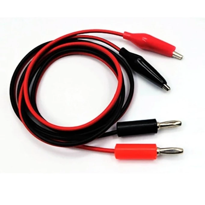 [HCAIMANBA] Cable Caiman a Banana para Fuente O Multimetro O Tester Elrepa