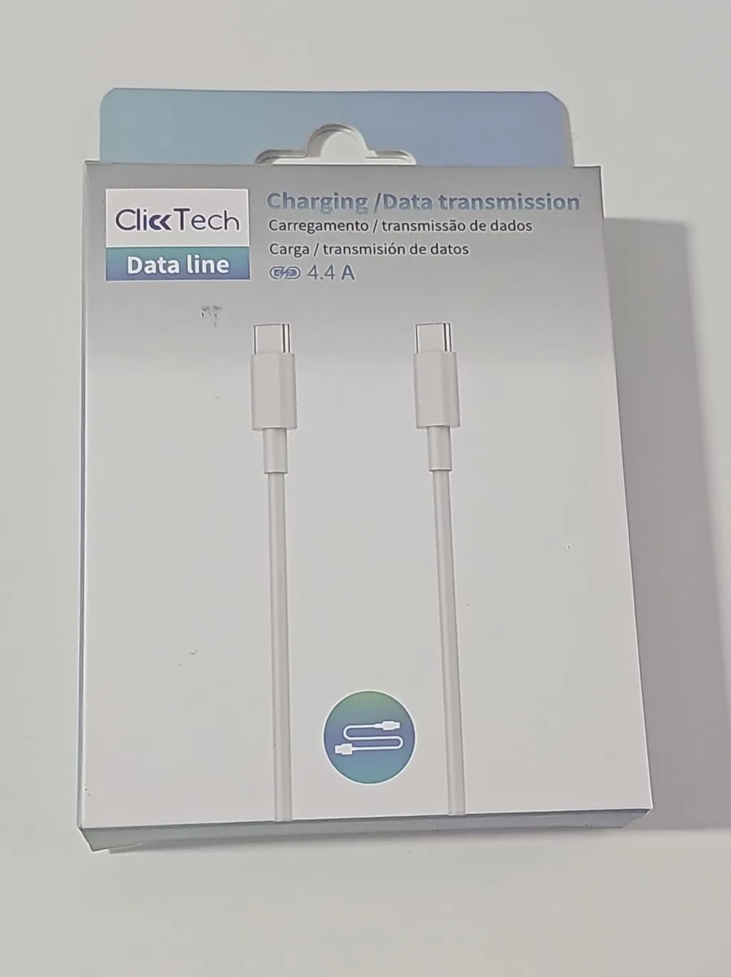 Cable Clicktech 4.4 Tipo C a C 2M Blanco'