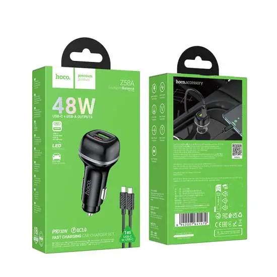 [AZ58A] Cargador de Auto Z58A Hoco