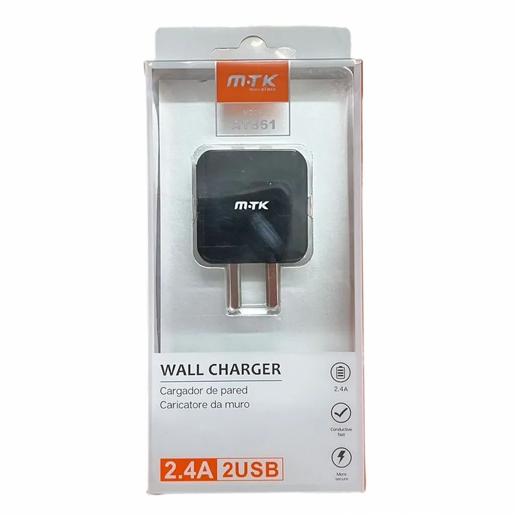 Cargador de Pared Mtk AT861 Blanco