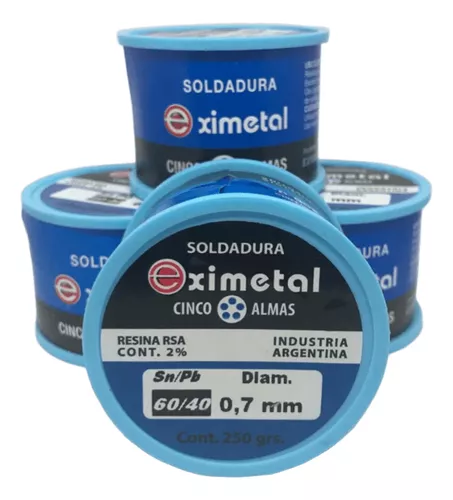 [I5MM] Estaño en Rollo Eximetal 0.5MM 250GR 60-40
