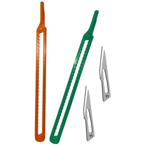 [H3DN3] Mango Bisturi Impreso 3D Flexible N°3 + 2 Hojas