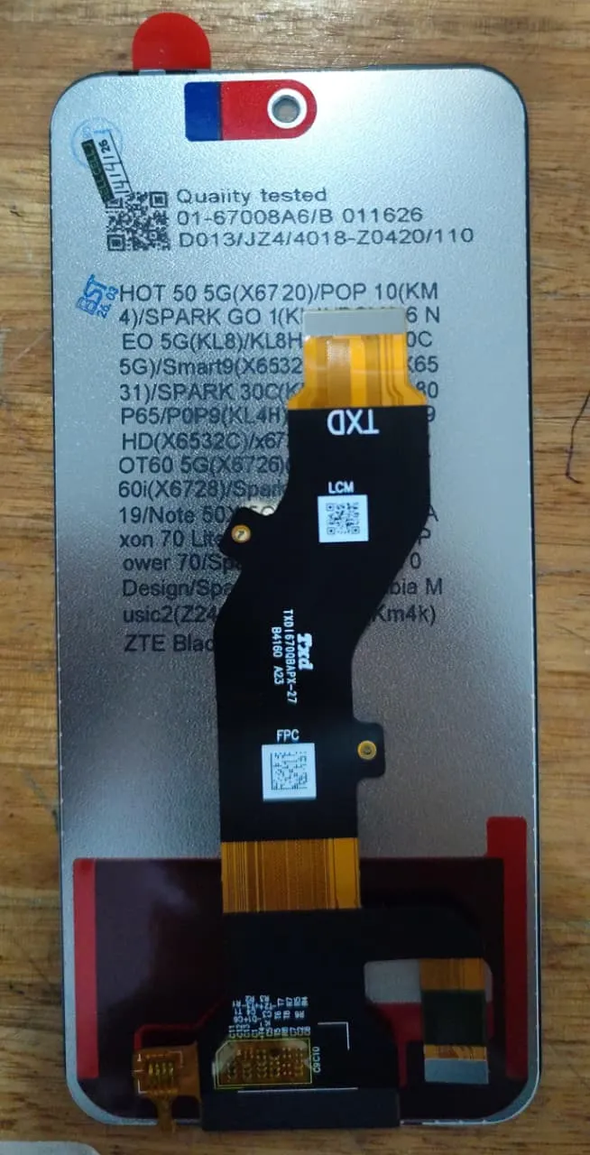 [MHOT505G] Módulo Infinix HOT 50 5G / Spark GO 1 / POVA 6 NEO 5G / Spark 30C 5G / Smart 9 / HOT 50I / HOT 30 5G / HOT 60I / Spark 40 / Note 50X 5G / ZTE Axon 70 Lite / ZTE Blade V70 Vita / Spark Go 2 / V70 Design / Spark 40 / Nubia Music 2 / Spark 40C / ZTE Blade V70
