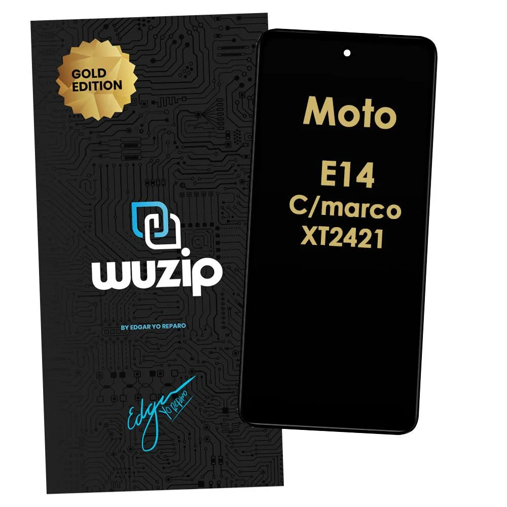 Módulo Motorola Moto E14 Con Marco - Gold Edition
