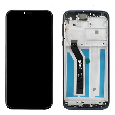 Módulo Motorola Moto G7 Power Con Marco Azul Original Sacado de Equipo