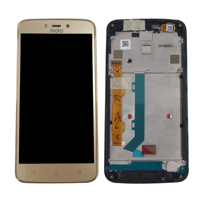 Módulo Motorola Moto C Plus Dorado Con Marco