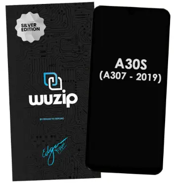 Módulo Samsung Galaxy A30S / A307 Con Marco - Silver Edition